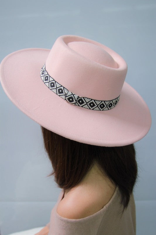 Felt Hat Trim Light Pink