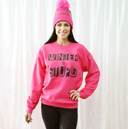 Winter Hot Pink Sweatshirt