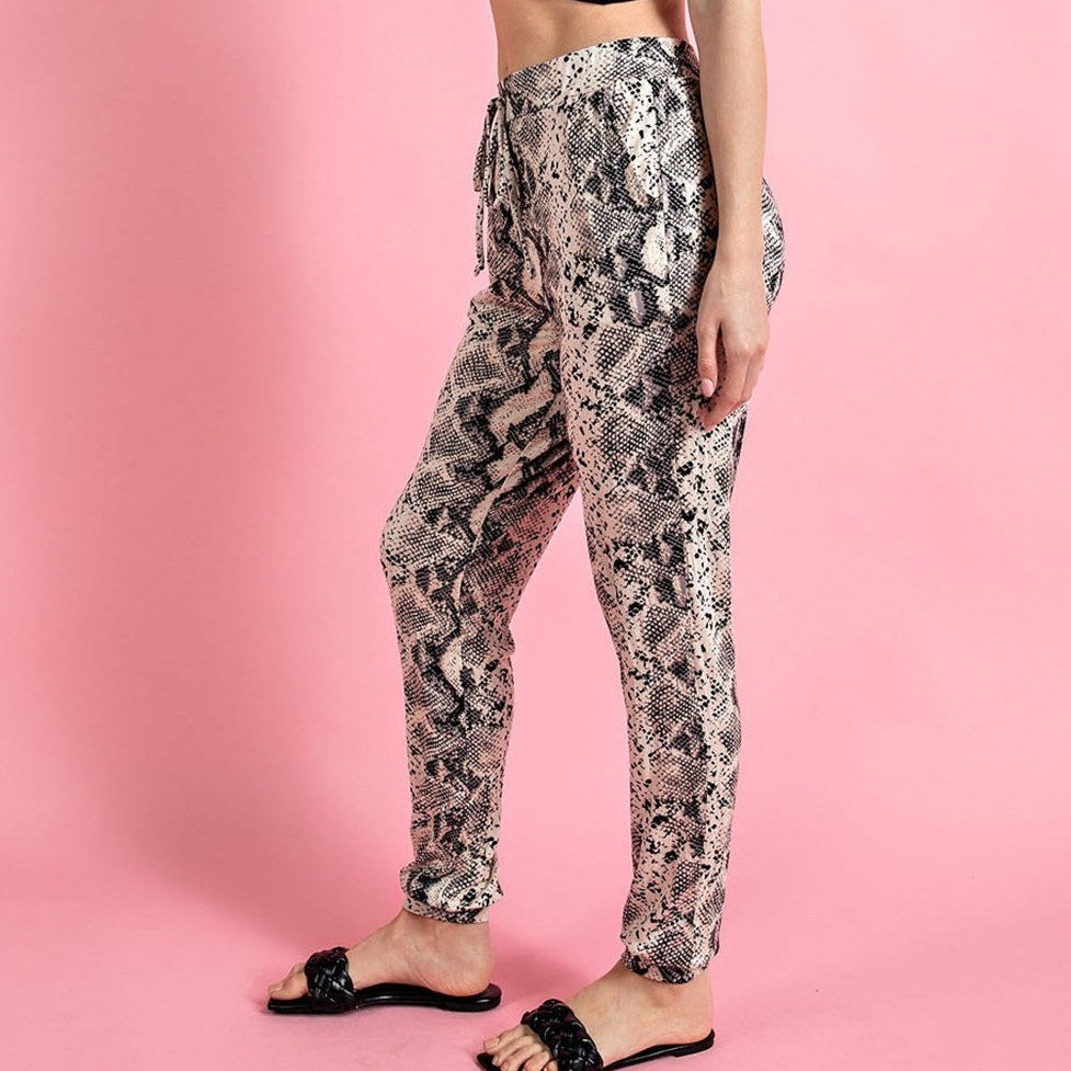 Snake Print Joggers