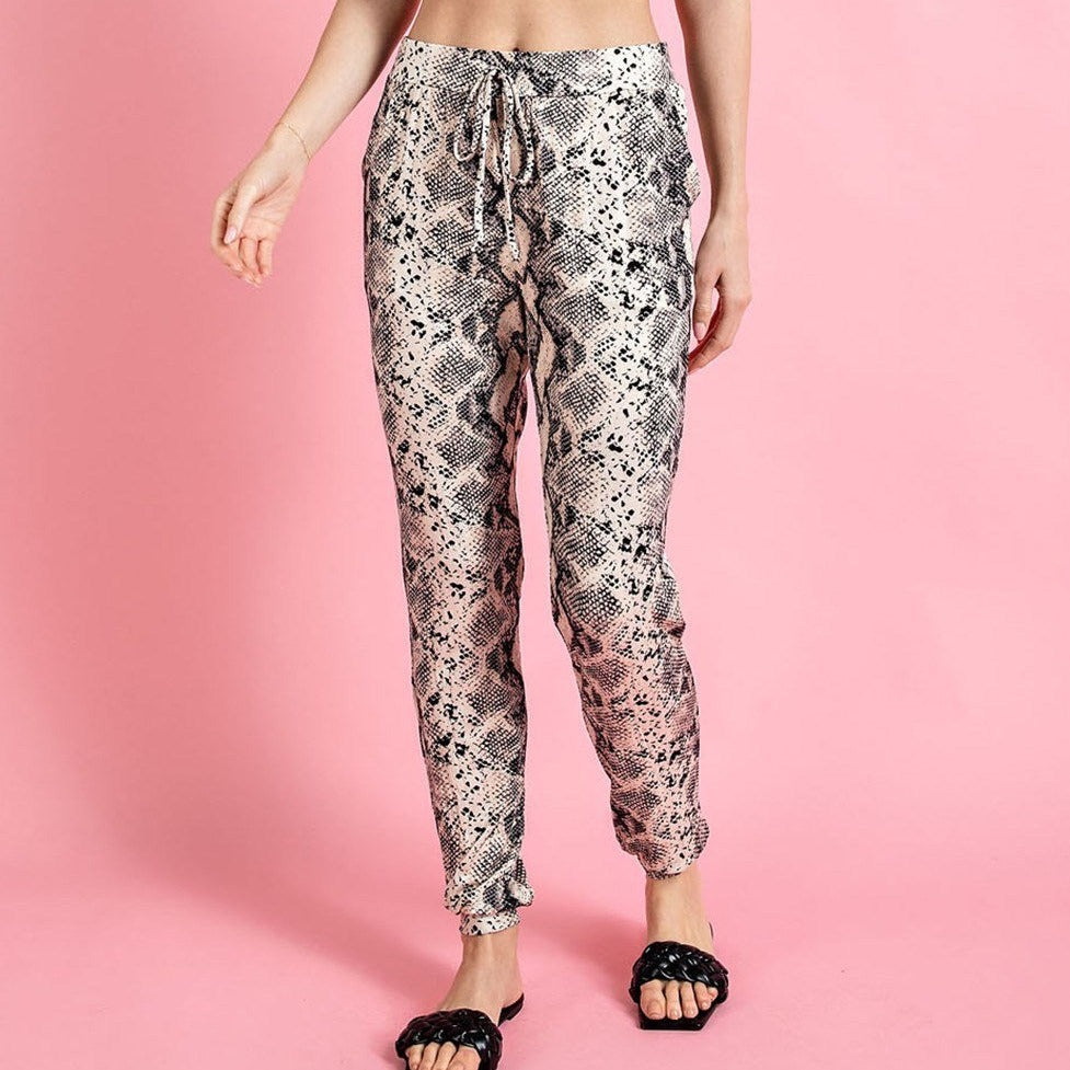 Snake Print Joggers