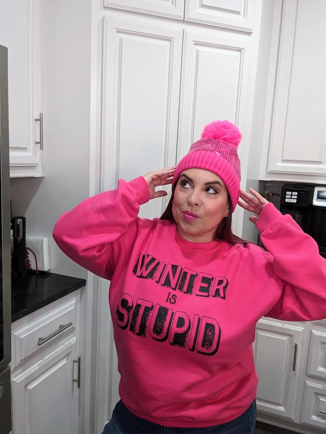 Winter Hot Pink Sweatshirt