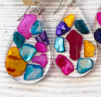 Frameless Mosaic Earrings